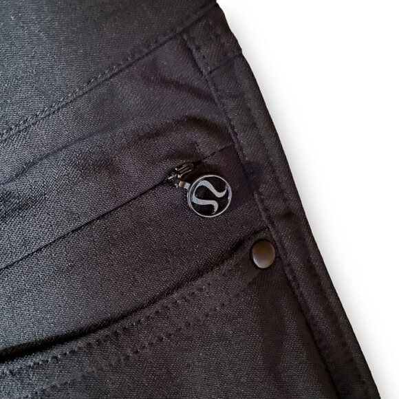 Lululemon Womens Everyday Pant Sz 4 Black Skinny Athleisure Reflective Ascent - Picture 9 of 12